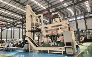 時(shí)產(chǎn)1噸的木屑顆粒機(jī)生產(chǎn)線(xiàn)